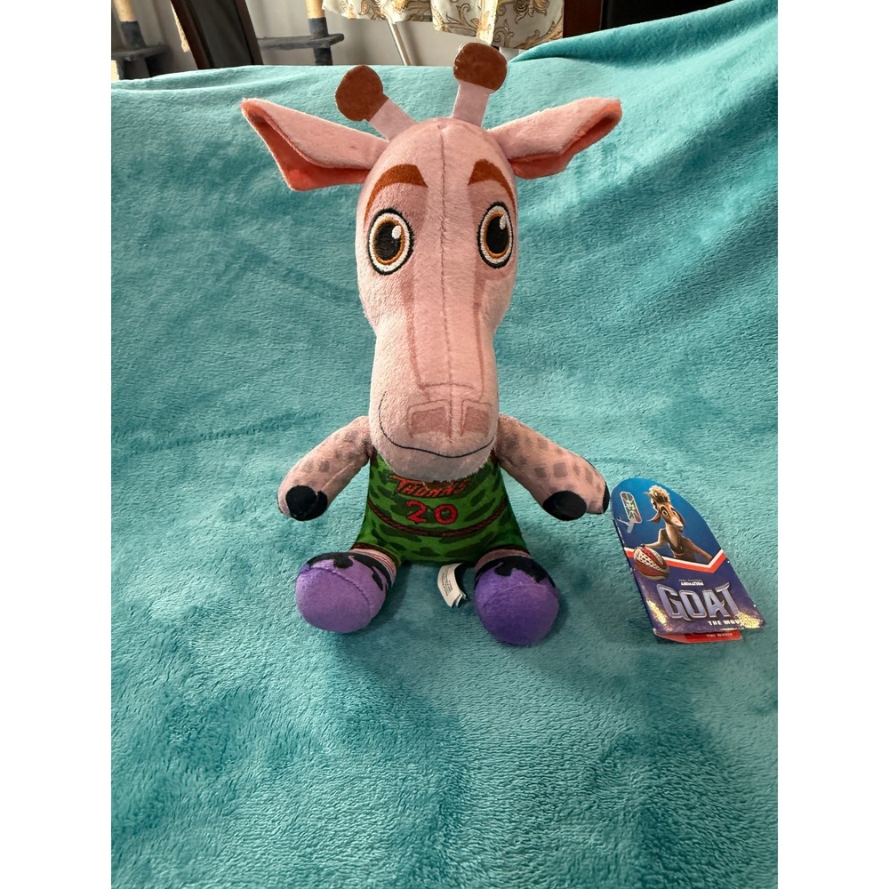 G.O.A.T. The Movie Williamson 20 Giraffe Plush Stuffed Animal Pink Green NWT